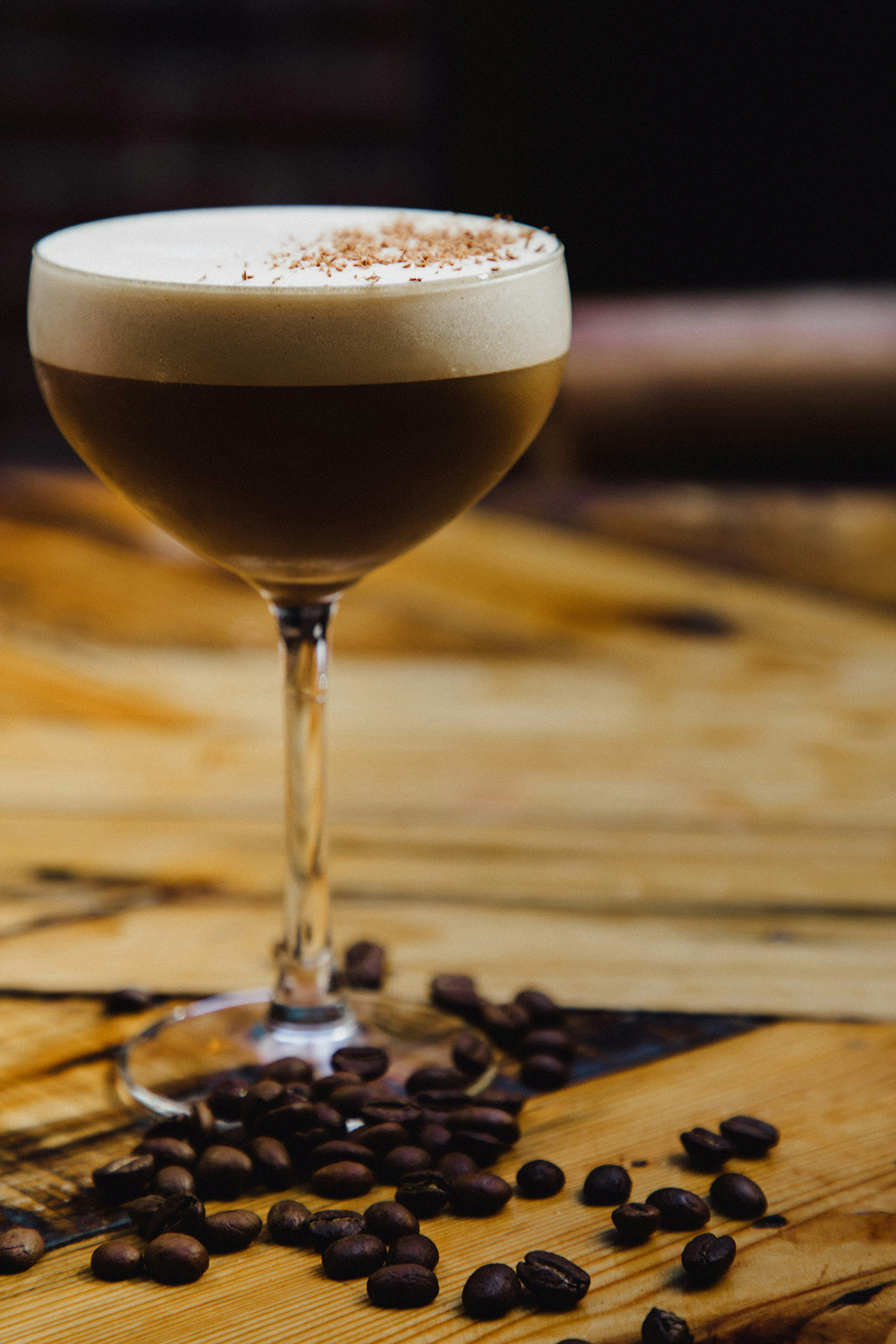 配浓缩咖啡与黑巧克力的 Café Mexicano